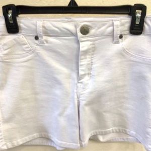 1822  white denim shorts